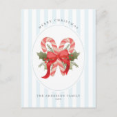 Wasserfarbe Zuckerrohr und Bogen Frohe Weihnachten (Vorderseite)