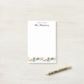 Wasserfarbe Zurück zu Schullehrern Post-it Klebezettel (Auf Schreibtisch)