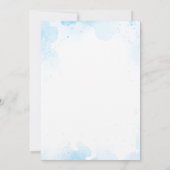 Wasserfarbe Zurück zur Einladung zur Schule (Rückseite)