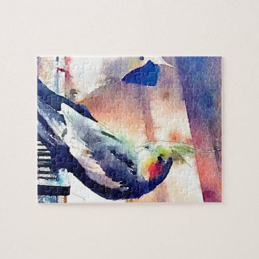 WasserfarbeCockatiel Puzzle (Horizontal)
