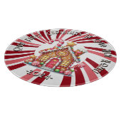 WasserfarbeErste Weihnachtsfeier Neue Zuhause Cutt Schneidebrett (Ecke)