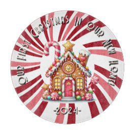 WasserfarbeErste Weihnachtsfeier Neue Zuhause Cutt Schneidebrett