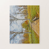 Wasserfarbeffekt. Central Park New York. Puzzle (Vertikal)