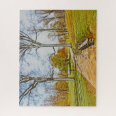 Wasserfarbeffekt. Central Park New York. Puzzle (Vertikal)