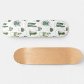 Wasserfarbekakteen u. Succulent Skateboard (Horizontal)