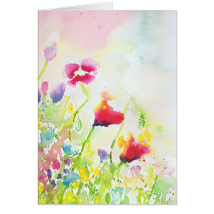 Wasserfarbemalereikarte