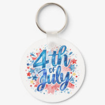 Wasserfarben 4. Juli Patriotisch