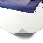 Wasserfarben Abstrakt geometrische Coole Farben 4: Poster (Ecke)