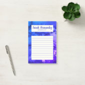 Wasserfarben Abstraktes Lila Lebensmittelgeschäft  Post-it Klebezettel (Büro)