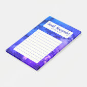 Wasserfarben Abstraktes Lila Lebensmittelgeschäft  Post-it Klebezettel (angewinkelt)