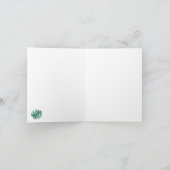 Wasserfarben Ananas gefaltet Danke (Innenseite)