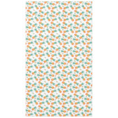 Wasserfarben Ananas Muster auf Weiß Tischdecke (Vorderseite)