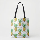 Wasserfarben Ananas Muster Tasche (Vorderseite)