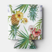 Wasserfarben-Ananas-Muster zum tropischen Hawaii-T Dosenkühler (Rückseite)