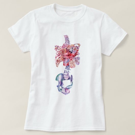 Wasserfarben-Anatomie T-Shirt (Design vorne)