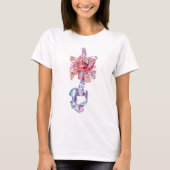 Wasserfarben-Anatomie T-Shirt (Vorderseite)