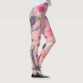 Wasserfarben-Anchor-Sternfisch-Muster Leggings (Rechts)