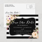 Wasserfarben Anemone Blogs Save the Date Postkarte (Vorne/Hinten)