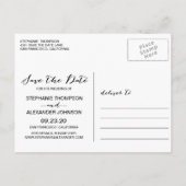 Wasserfarben Anemone Blogs Save the Date Postkarte (Rückseite)