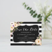 Wasserfarben Anemone Blogs Save the Date Postkarte (Stehend Vorderseite)