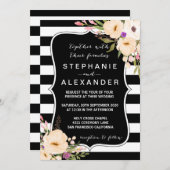 Wasserfarben Anemone Blooms Hochzeitseinladung Einladung (Vorne/Hinten)