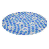 Wasserfarben-Ankermuster 1 Schneidebrett (Ecke)