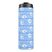 Wasserfarben-Ankermuster 1 Thermosbecher (Vorderseite)