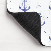 Wasserfarben-Ankermuster 2 Mousepad (Ecke)