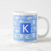Wasserfarben-Ankermuster| Erste Schritte Jumbo-Tasse (Rechts)
