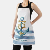 Wasserfarben, Ankerwinkel, heller Blaue Streifen Schürze (InSitu)