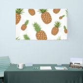 Wasserfarben-Apfelmuster 1 Banner (Messeveranstaltung)