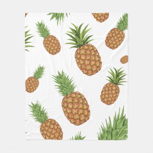 Wasserfarben-Apfelmuster 1 Fleecedecke (Vorderseite)