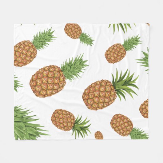 Wasserfarben-Apfelmuster 1 Fleecedecke (Vorderseite (Horizontal))