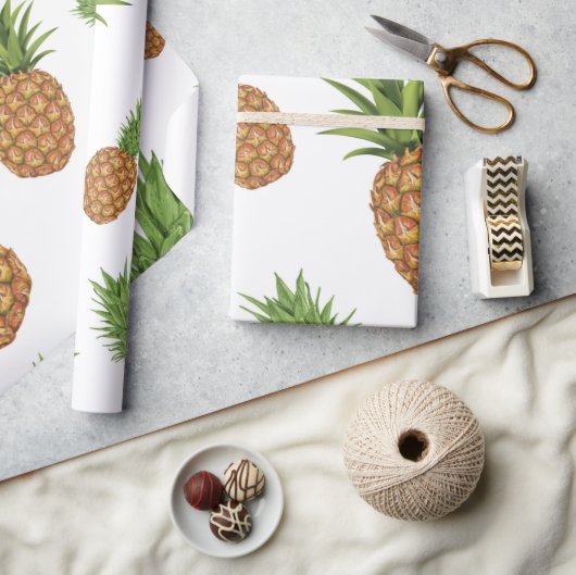Wasserfarben-Apfelmuster 1 Geschenkpapier (Basteln)