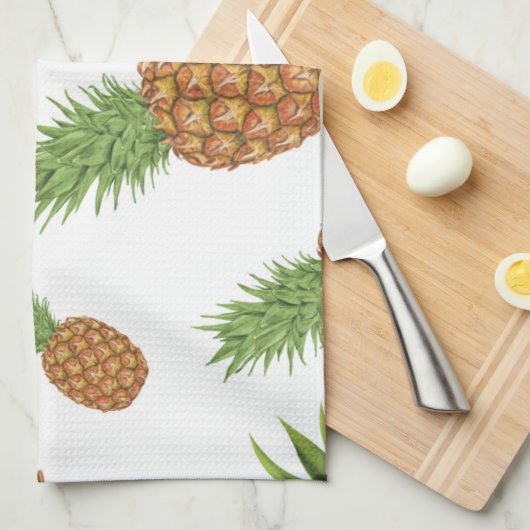 Wasserfarben-Apfelmuster 1 Geschirrtuch (Viertel Falte)