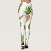 Wasserfarben-Apfelmuster 1 Leggings (Rückseite)