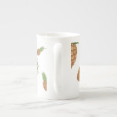 Wasserfarben-Apfelmuster 1 Porzellantasse (Rückseite)