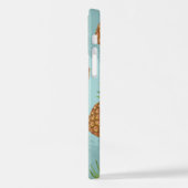 Wasserfarben-Apfelmuster 2 iPhone Hülle (Linke Seite)