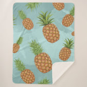 Wasserfarben-Apfelmuster 2 Sherpadecke (Vorderseite)