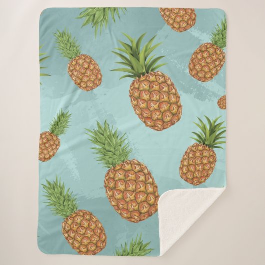 Wasserfarben-Apfelmuster 2 Sherpadecke (Vorderseite)