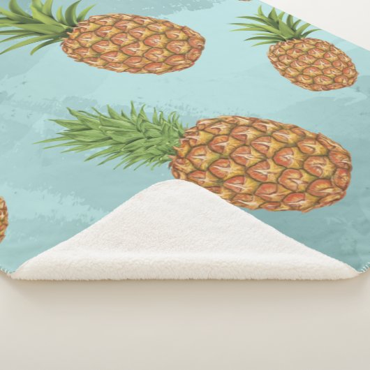 Wasserfarben-Apfelmuster 2 Sherpadecke (3/4)