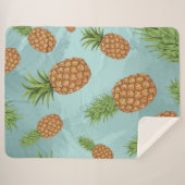 Wasserfarben-Apfelmuster 2 Sherpadecke (Vorderseite (Horizontal))