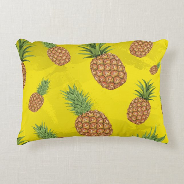 Wasserfarben-Apfelmuster 3 Dekokissen (Vorderseite)