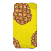 Wasserfarben-Apfelmuster 3 Incipio iPhone Geldbeutel-Hülle (Folio Vorderseite)