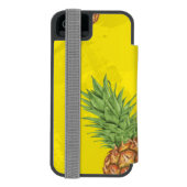 Wasserfarben-Apfelmuster 3 Incipio iPhone Geldbeutel-Hülle (Folio Rückseite)