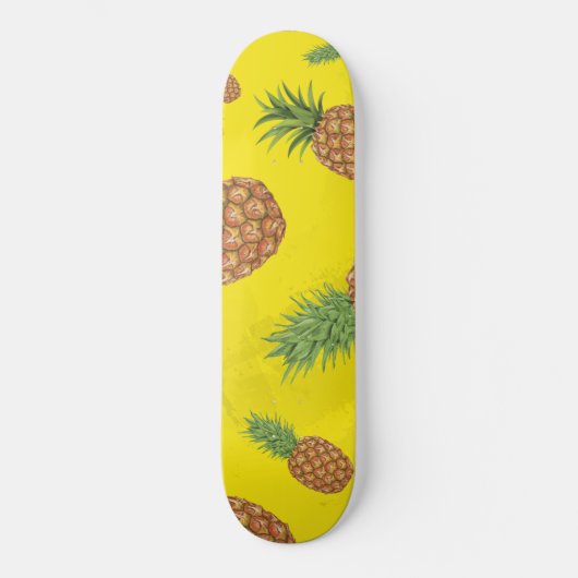 Wasserfarben-Apfelmuster 3 Skateboard (Vorderseite)
