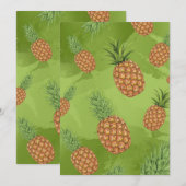 Wasserfarben-Apfelmuster 4 Dankeskarte (Vorne/Hinten)