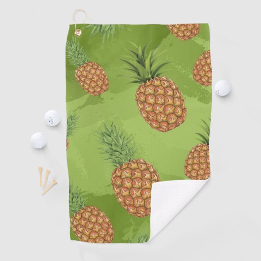 Wasserfarben-Apfelmuster 4 Golfhandtuch (Insitu)