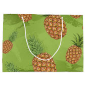 Wasserfarben-Apfelmuster 4 Große Geschenktüte (Rückseite)