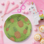 Wasserfarben-Apfelmuster 4 Pappteller (Party)